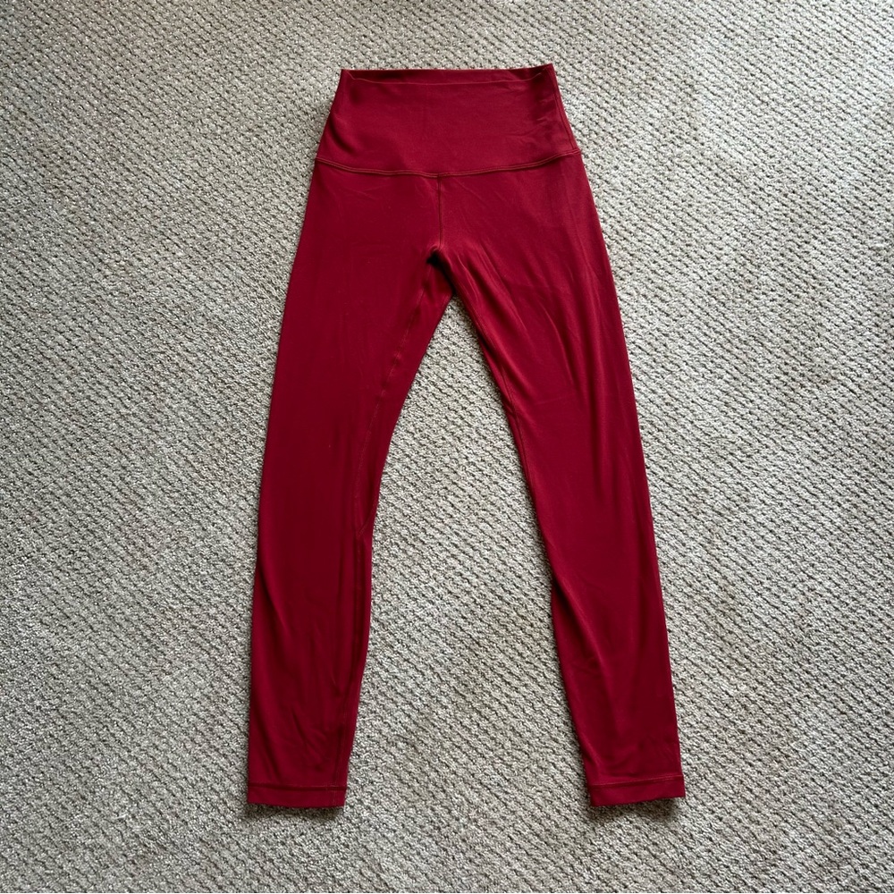 Lululemon Align High-Rise Red Leggings 25” Size 4
